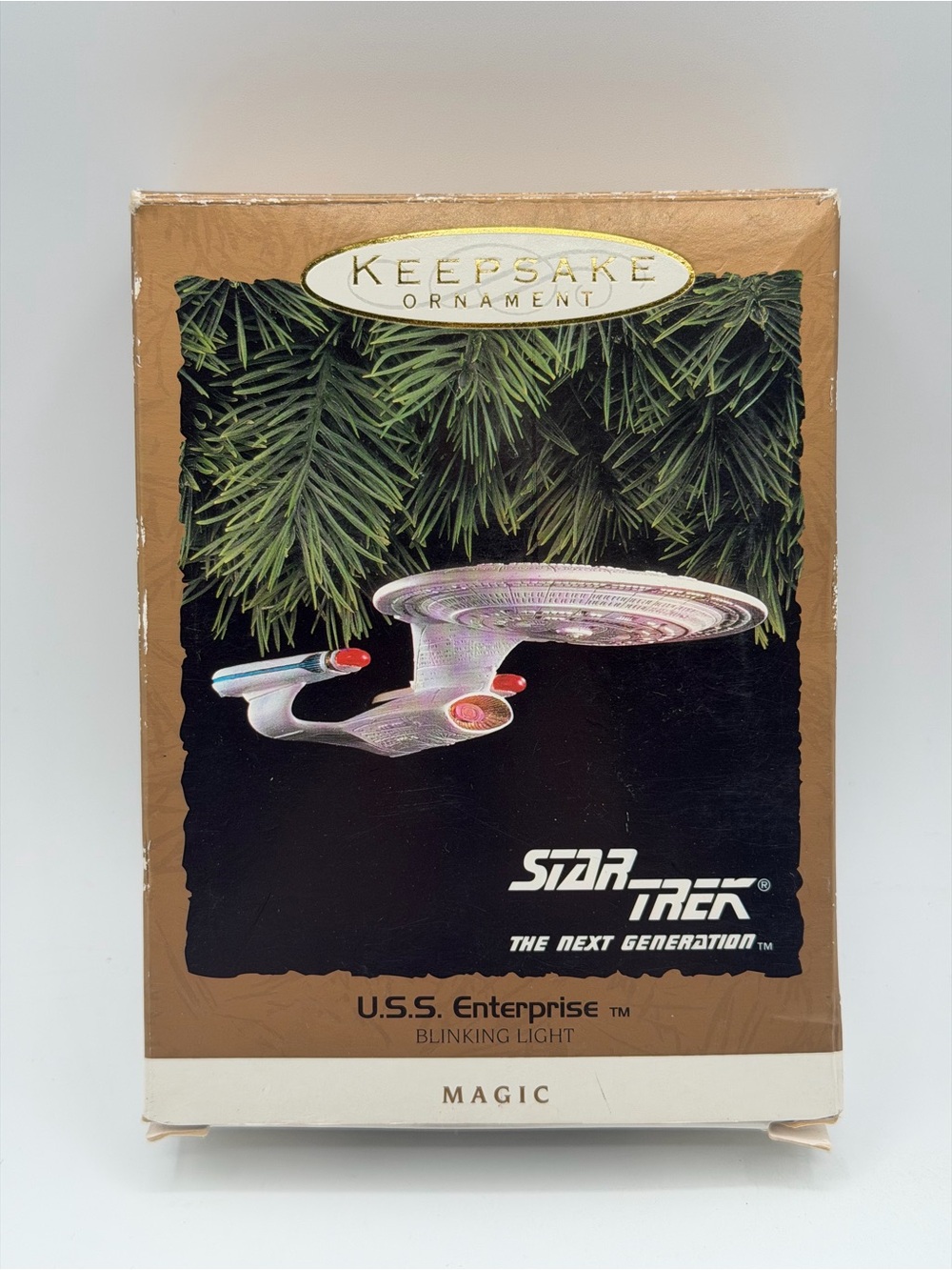 Hallmark Keepsake Star Trek U.S.S. Enterprise Blinking Light 1993 Ornament